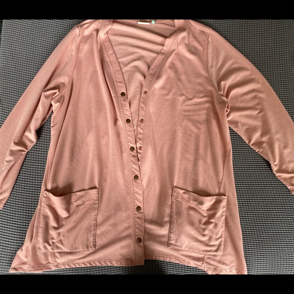 Long Pink Cardigan - Picture 2 of 2